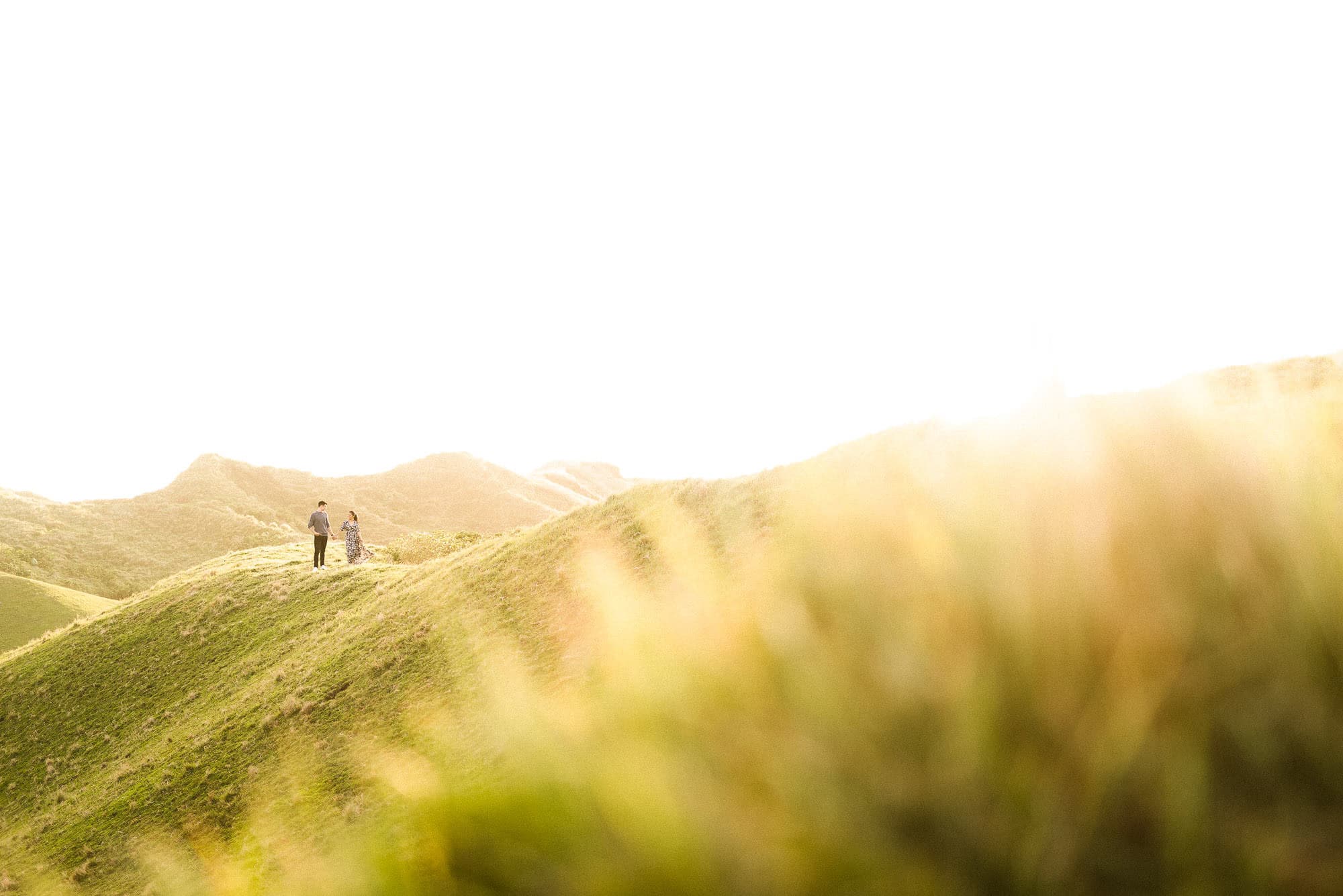 couple having their prenup shoot in batanes philippines