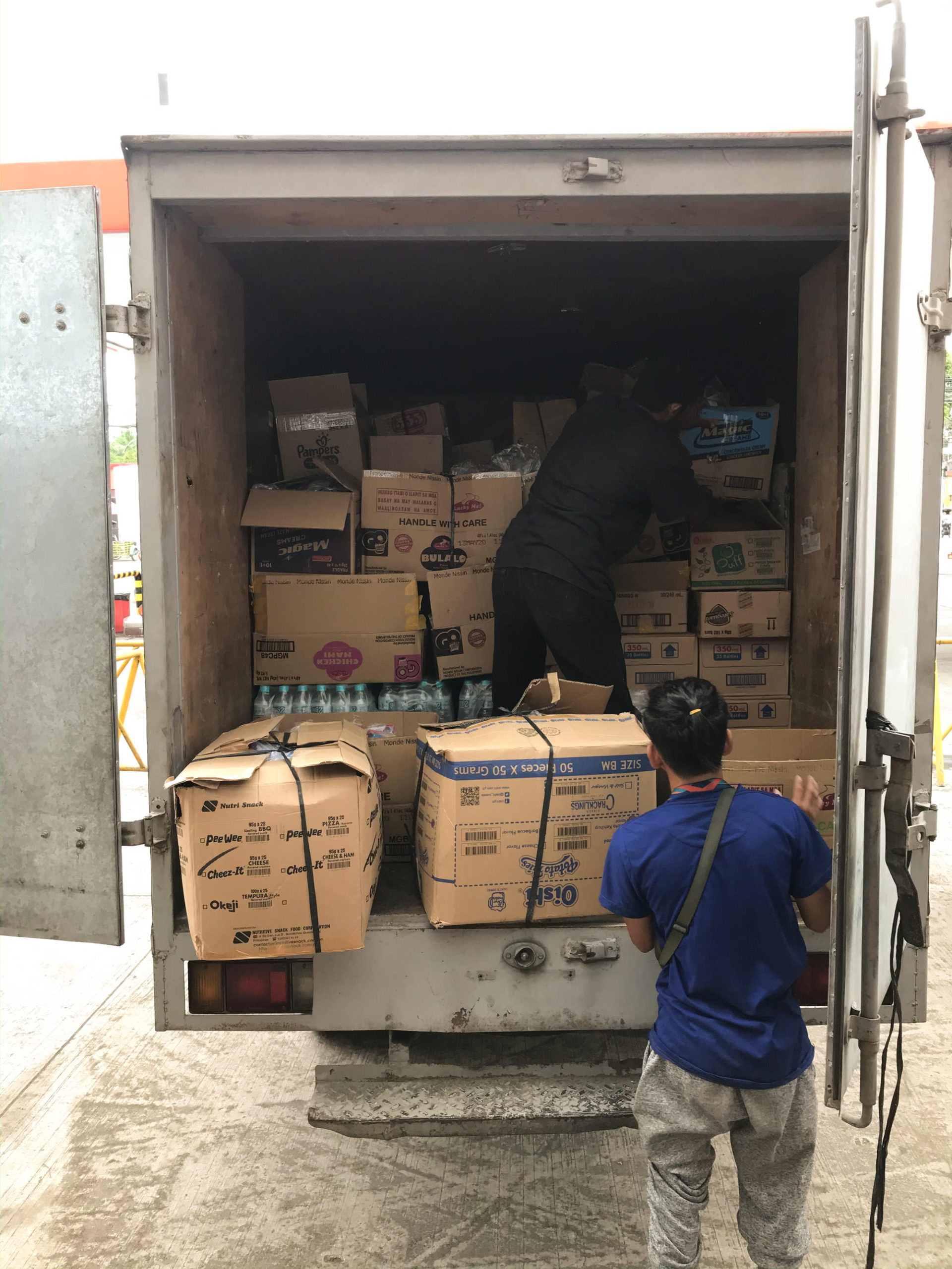 Truck full of donations
